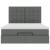 Cadru pat otoman cu saltea țesătură gri închis 140x190cm GartenMobel Dekor