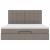 Cadru de pat otoman cu saltea Taupe 180x200cm Material GartenMobel Dekor