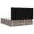Cadru de pat otoman cu saltea Taupe 180x200cm Material GartenMobel Dekor