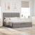 Cadru de pat otoman cu saltea Taupe 180x200cm Material GartenMobel Dekor