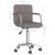 Scaun de birou pivotant, gri taupe, material textil GartenMobel Dekor
