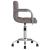 Scaun de birou pivotant, gri taupe, material textil GartenMobel Dekor