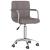 Scaun de birou pivotant, gri taupe, material textil GartenMobel Dekor