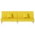 Canapea extensibilă, galben deschis, material textil GartenMobel Dekor