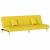 Canapea extensibilă, galben deschis, material textil GartenMobel Dekor