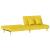 Canapea extensibilă, galben deschis, material textil GartenMobel Dekor