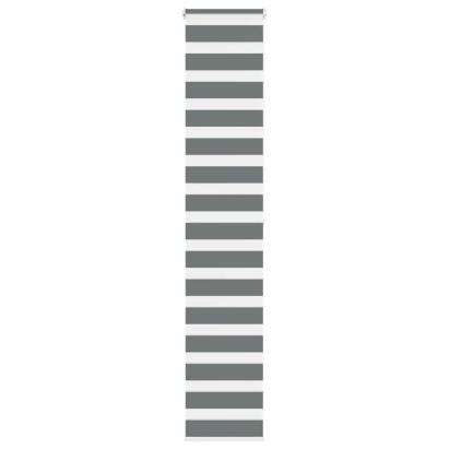 Jaluzea tip zebra gri închis lățime țesătură 40,9 cm poliester GartenMobel Dekor