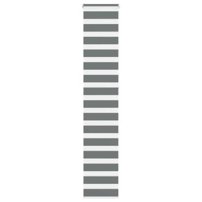 Jaluzea tip zebra gri închis lățime țesătură 45,9 cm poliester GartenMobel Dekor