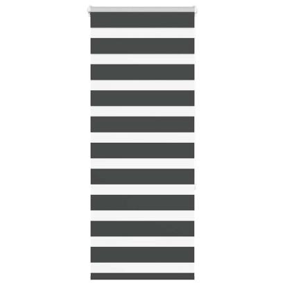Jaluzea tip zebra neagră lățime țesătură 50,9 cm poliester GartenMobel Dekor