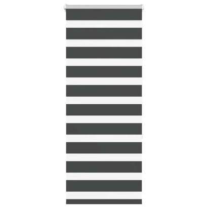 Jaluzea tip zebra neagră lățime țesătură 55,9 cm poliester GartenMobel Dekor