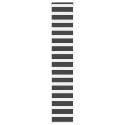 Jaluzea tip zebra neagră lățime țesătură 45,9 cm poliester GartenMobel Dekor