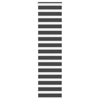 Jaluzea tip zebra neagră lățime țesătură 50,9 cm poliester GartenMobel Dekor