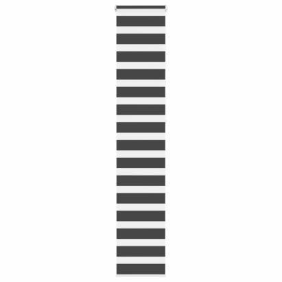 Jaluzea tip zebra neagră lățime țesătură 35,9 cm poliester GartenMobel Dekor