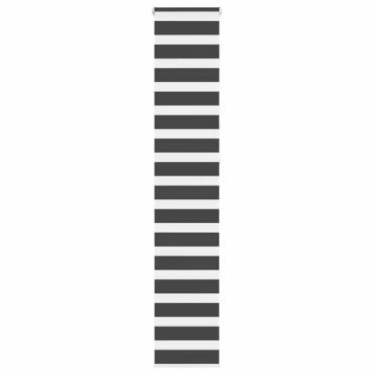 Jaluzea tip zebra neagră lățime țesătură 40,9 cm poliester GartenMobel Dekor
