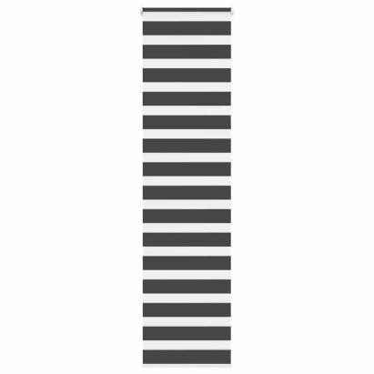 Jaluzea tip zebra neagră lățime țesătură 55,9 cm poliester GartenMobel Dekor