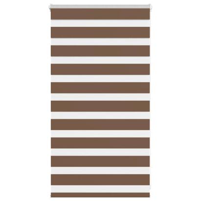 Jaluzea tip zebra maro lățime țesătură 80,9 cm poliester GartenMobel Dekor