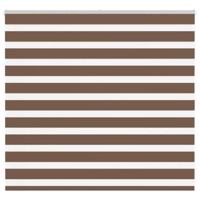 Jaluzea tip zebra maro lățime țesătură 150,9 cm poliester GartenMobel Dekor