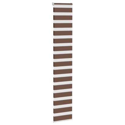 Jaluzea tip zebra maro lățime țesătură 35,9 cm poliester GartenMobel Dekor