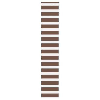 Jaluzea tip zebra maro lățime țesătură 40,9 cm poliester GartenMobel Dekor