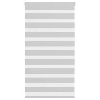 Jaluzea tip zebra gri deschis lățime țesătură 65,9 cm poliester GartenMobel Dekor