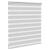 Jaluzea tip zebra gri deschis lățime țesătură 120,9cm poliester GartenMobel Dekor