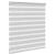 Jaluzea tip zebra gri deschis lățime țesătură 125,9cm poliester GartenMobel Dekor