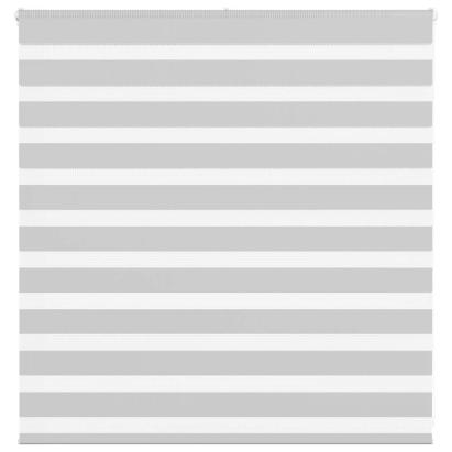 Jaluzea tip zebra gri deschis lățime țesătură 145,9cm poliester GartenMobel Dekor