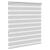 Jaluzea tip zebra gri deschis lățime țesătură 125,9cm poliester GartenMobel Dekor