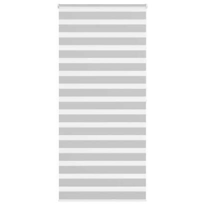Jaluzea tip zebra gri deschis lățime țesătură 90,9 cm poliester GartenMobel Dekor