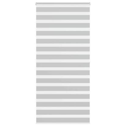 Jaluzea tip zebra gri deschis lățime țesătură 105,9cm poliester GartenMobel Dekor