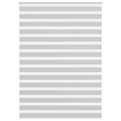 Jaluzea tip zebra gri deschis lățime țesătură 150,9cm poliester GartenMobel Dekor