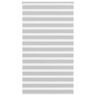 Jaluzea tip zebra gri deschis lățime țesătură 115,9cm poliester GartenMobel Dekor