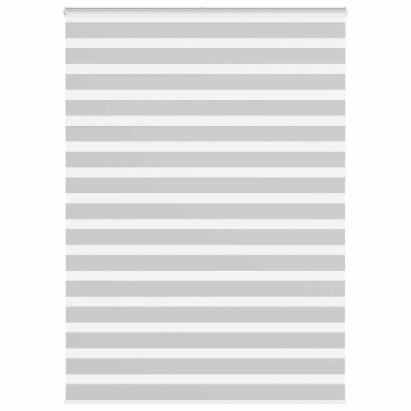 Jaluzea tip zebra gri deschis lățime țesătură 150,9cm poliester GartenMobel Dekor