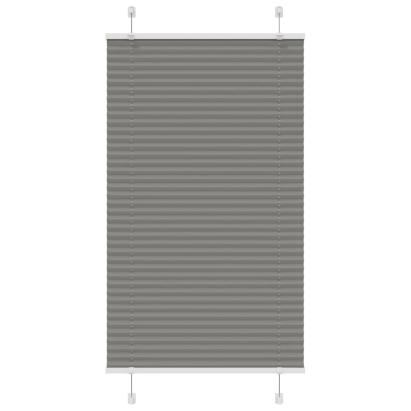 Jaluză plisată Antracit 80x150 cm Lățime țesătură 79,4 cm GartenMobel Dekor