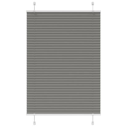 Jaluză plisată Antracit 90x150 cm Lățime țesătură 89,4 cm GartenMobel Dekor