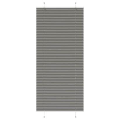 Jaluză plisată Antracit 100x200 cm Lățime țesătură 99,4 cm GartenMobel Dekor