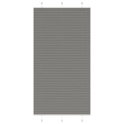 Jaluză plisată Antracit 110x200 cm Lățime țesătură 109,4 cm GartenMobel Dekor