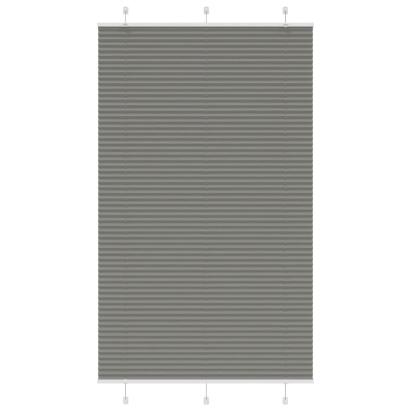 Jaluză plisată Antracit 115x200 cm Lățime țesătură 114,4 cm GartenMobel Dekor