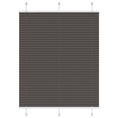 Jaluză plisată negru 105x100 cm Lățime țesătură 104,4 cm GartenMobel Dekor