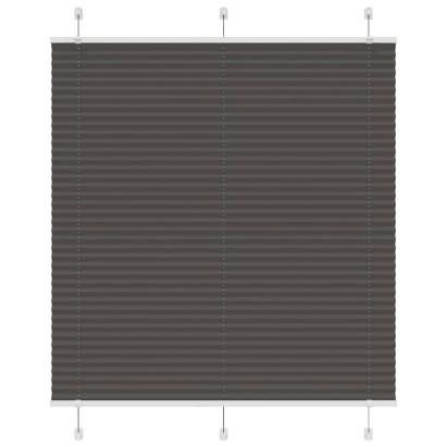 Jaluză plisată negru 115x100 cm Lățime țesătură 114,4 cm GartenMobel Dekor