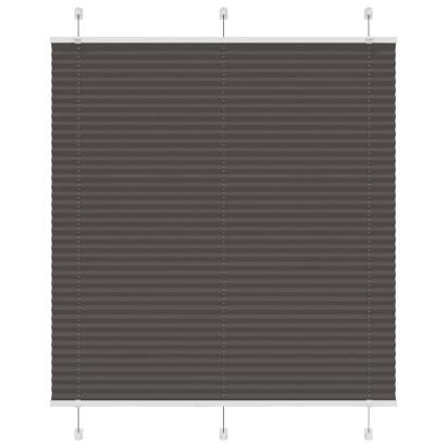 Jaluză plisată negru 120x100 cm Lățime țesătură 119,4 cm GartenMobel Dekor