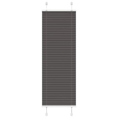 Jaluză plisată negru 45x150 cm Lățime țesătură 44,4cm poliester GartenMobel Dekor