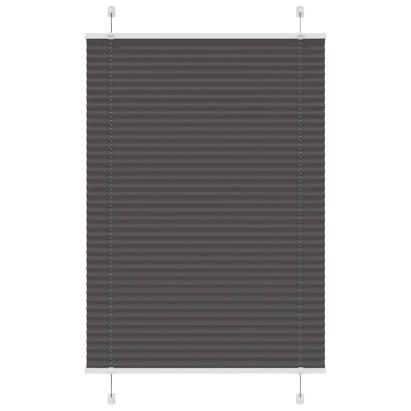 Jaluză plisată negru 100x150cm Lățime țesătură 99,4cm poliester GartenMobel Dekor