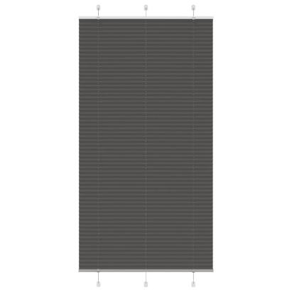 Jaluză plisată negru 105x200 cm Lățime țesătură 104,4 cm GartenMobel Dekor