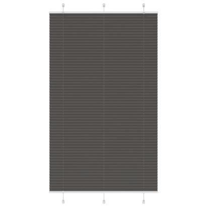 Jaluză plisată negru 120x200 cm Lățime țesătură 119,4 cm GartenMobel Dekor