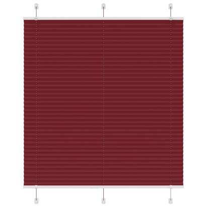 Jaluză plisată Bordeaux Roșu 115x100 cm Lățime țesătură GartenMobel Dekor