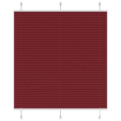 Jaluză plisată Bordeaux Roșu 120x100 cm Lățime țesătură GartenMobel Dekor