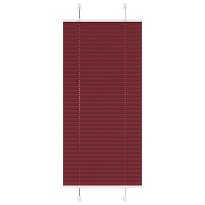 Jaluză plisată Bordeaux Roșu 55x150 cm Lățime țesătură GartenMobel Dekor