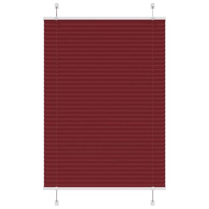Jaluză plisată Bordeaux Roșu 90x150 cm Lățime țesătură 89,4 cm GartenMobel Dekor