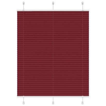 Jaluză plisată Bordeaux Roșu 80x150 cm Lățime țesătură 79,4 cm GartenMobel Dekor